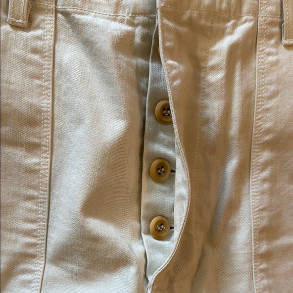 Imogene and Willie L Palmore ivory White Casual Pants great pre owned condition - Picture 4 of 10